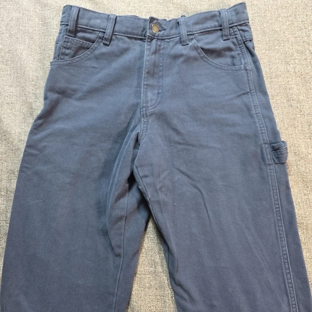 Dickies Jeans Mens 30x32 Black Carpenter Utility Workwear Denim Pants Straight